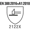 EN 388:2016+A1:2018 - 2122X