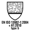 EN ISO 13982-1:2004 +A1:2010 TYPE 5