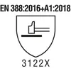 EN 388:2016+A1:2018 - 3122X