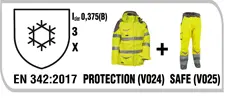 EN 342:2017 Icler0,375(B) 3 X PROTECTION + SAFE