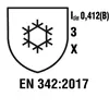 EN 342:2017 Icler0,412(B) 3 X