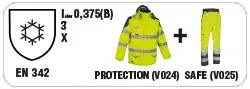 EN 342 Icler0,375(B) 3 X PROTECTION + SAFE